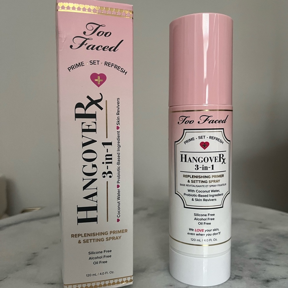 Too Faced Hangover 3-in-1 setting Spray & Primer NIB